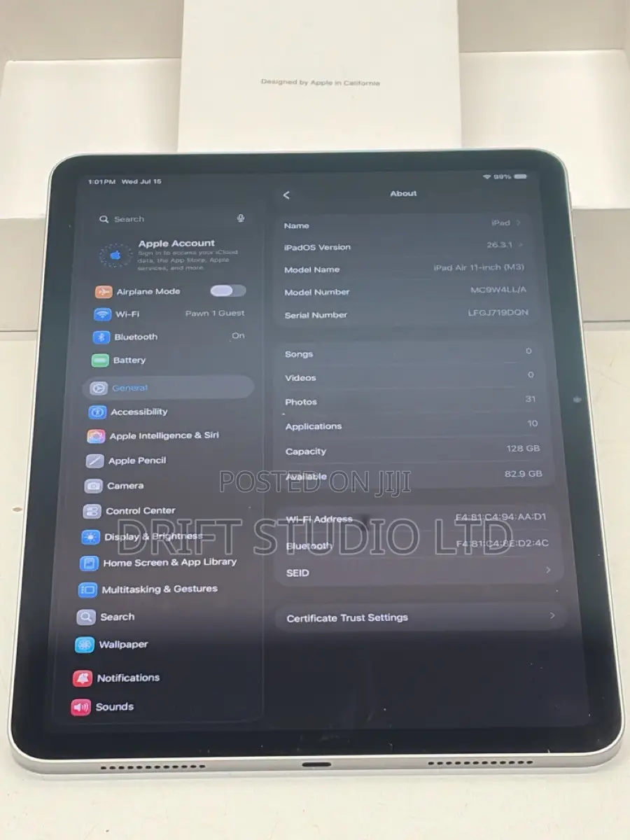 Apple iPad Air 11 (2025) 128 GB Gray