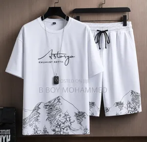 Men’s 2-Piece T-Shirt Shorts Set – Stylish Casual Outfit