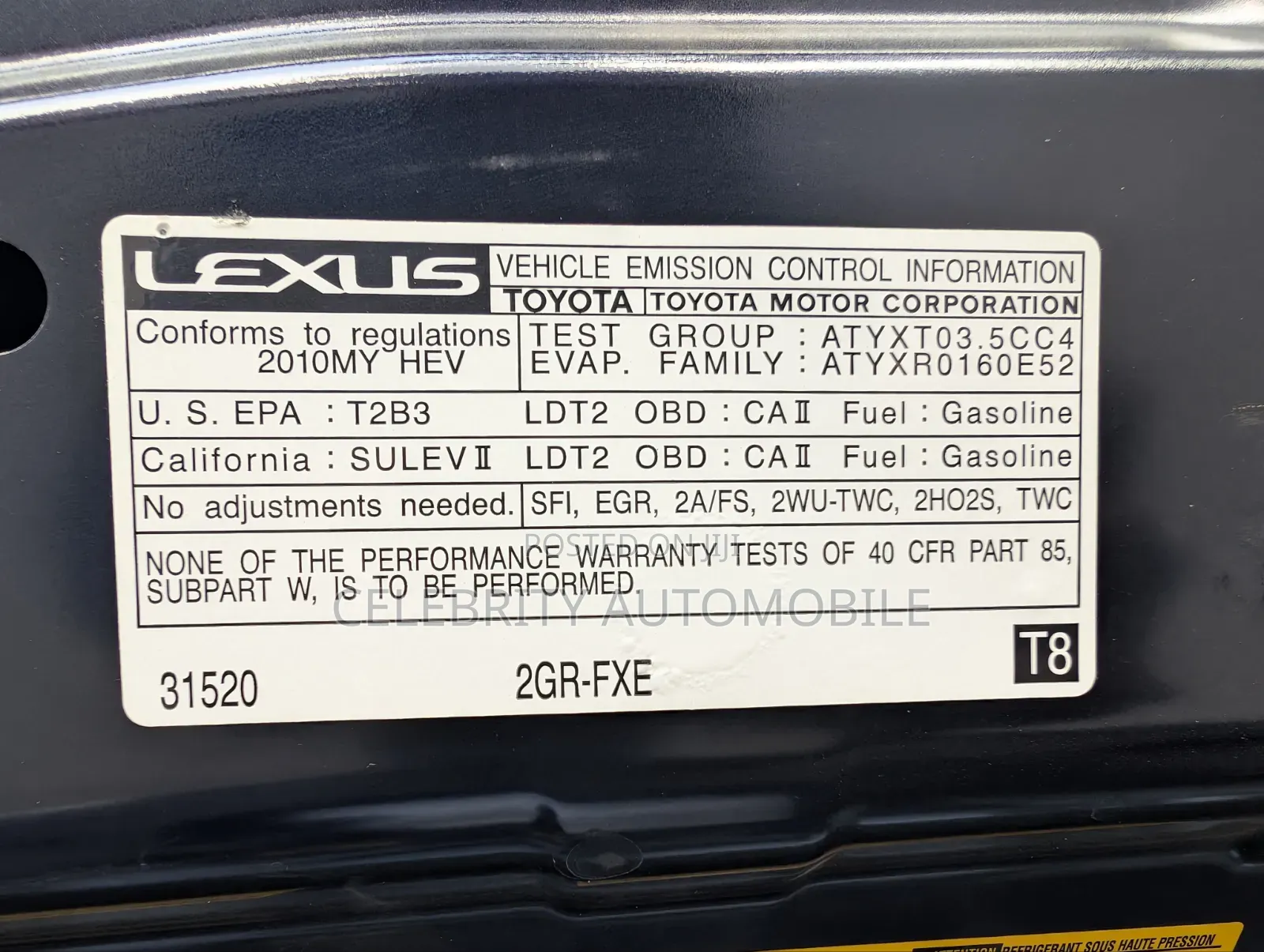 Lexus RX 2010 Blue