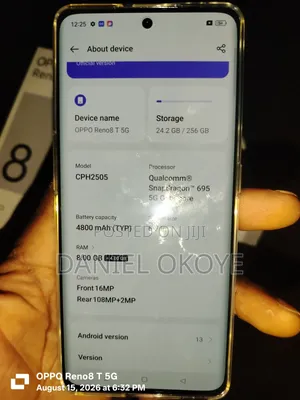 New Oppo Reno 8T 256 GB White