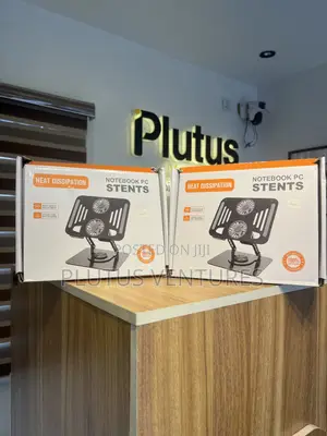 Rotating Steel Laptop Stand With Dual Fan