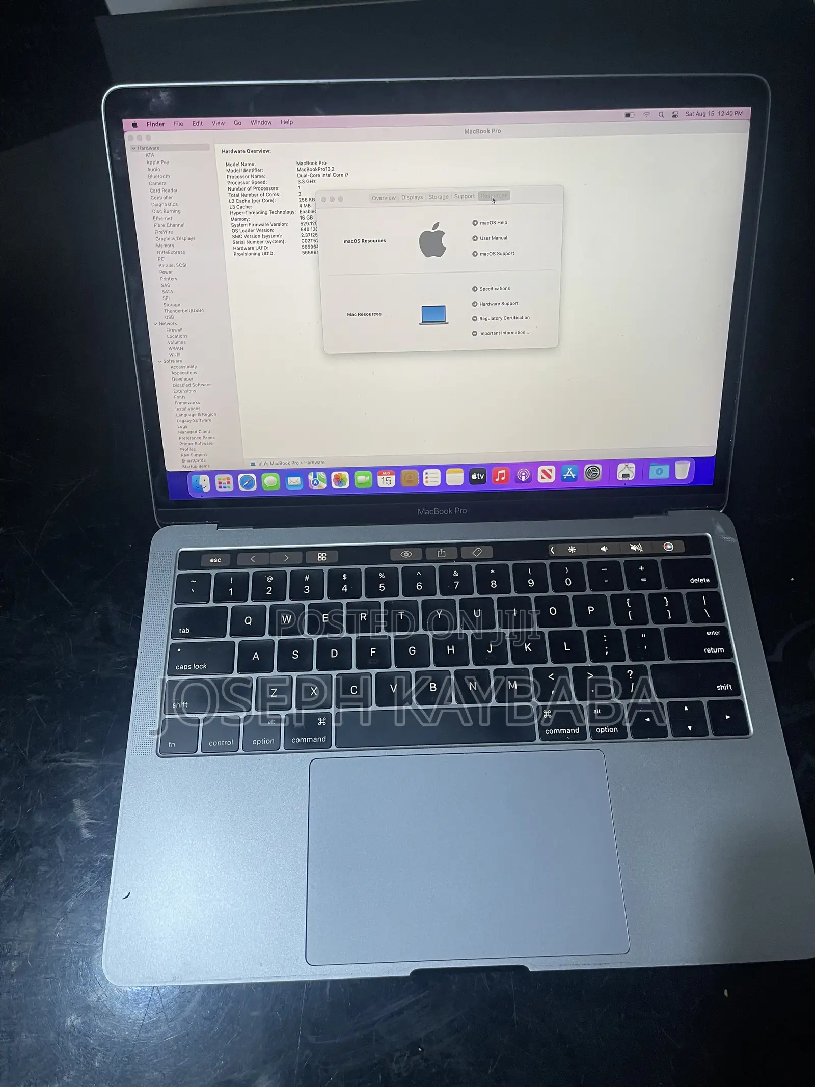 Laptop Apple MacBook Pro 2016 16GB Intel Core i7 SSD 1T