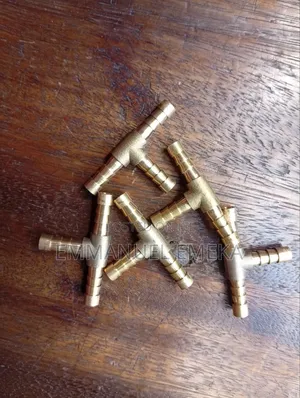 8mm Brass 3-Way Tee Hose