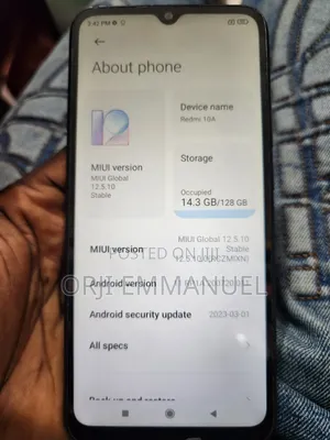 Xiaomi Redmi 10A 128 GB Black