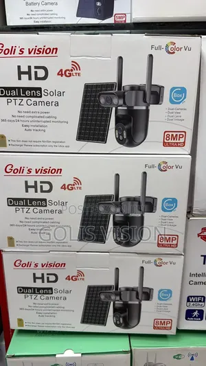 Goli's Vision 8MP HD Dual Lens Solar PTZ Camera (20X)