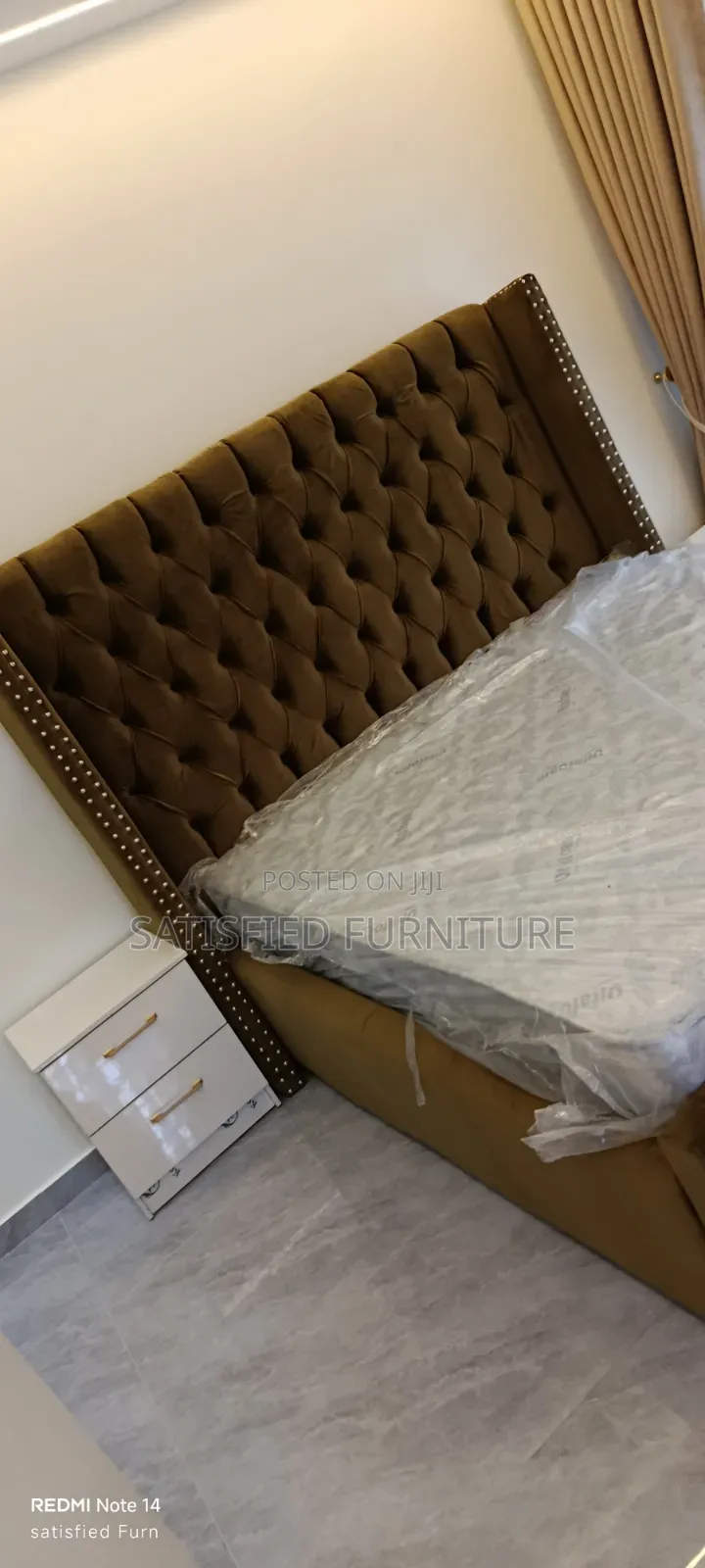 Upholstered Kings Bed