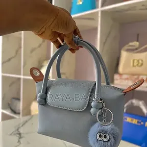 Blue Jean Bag With Labubu