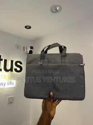 Gray Laptop Bag With Hand