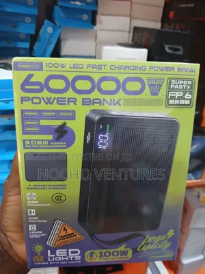 Remax 60000mah Fp-6 100w Led Fast Charging Power Bank