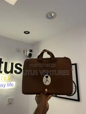 Brown Laptop Bag With Hand