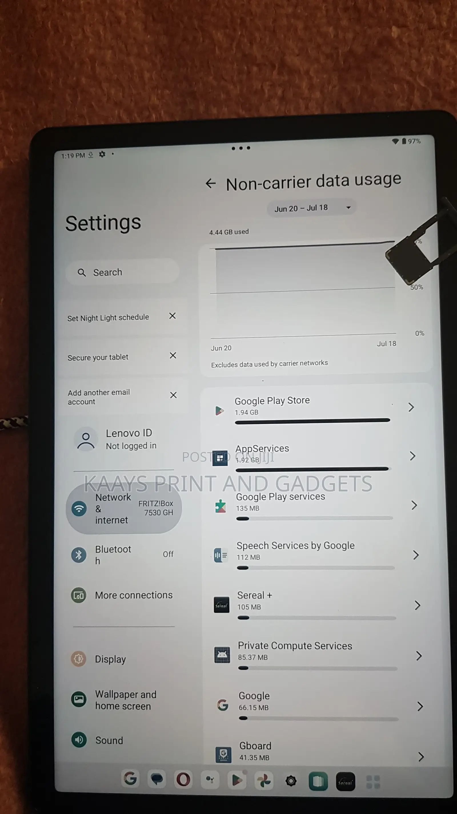 New Lenovo Tab M10 Plus (3rd Gen) 64 GB Black