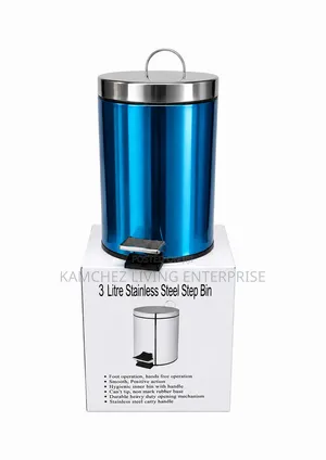 3-Litre Stainless Steel Pedal Waste Bin