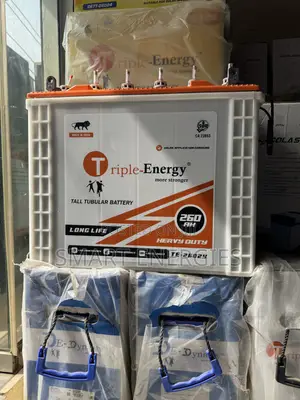 260Ah 12v Triple Energy Tall Tubular Solar Battery
