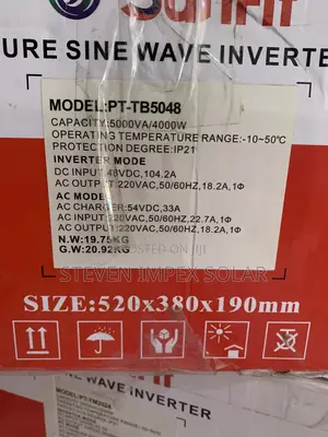 Sunfit Solar Inverter 5kva 48v