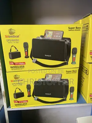 Boombest LN-711mic Powerful Deep Heavy Bass With 2 Wireless Mic