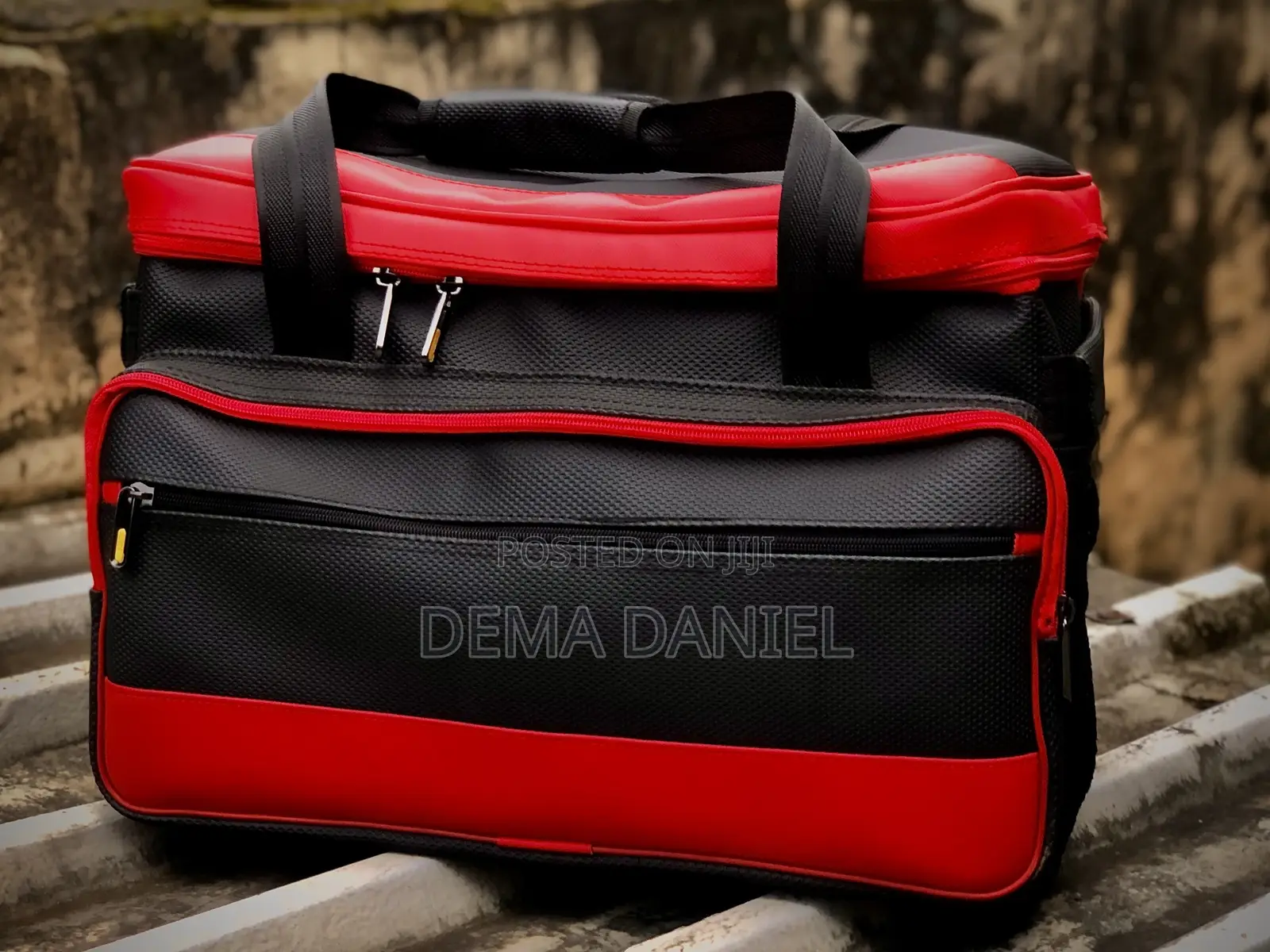 Red and Black Cooler Bag
