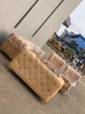 Brand New 7 Seaters Full Padded Luxury Sofa With Center Table