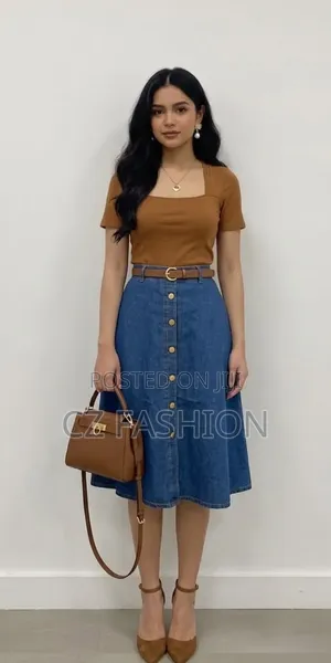Women's High Waist Denim Skirt – Stylish Quality Jean Skirt