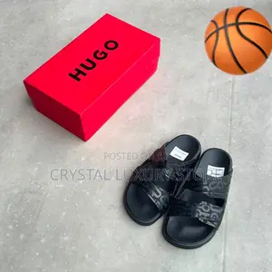 Hugo Boss Quality Luxury Men Genuine Leather Sandals