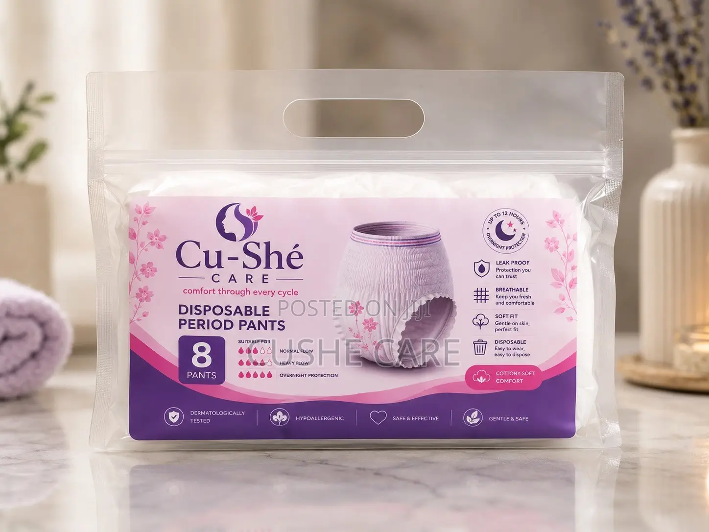 Cu-She Care Disposable Period Pant - 100% Leakproof Comfortable