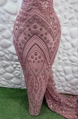 Quality Full Beaded Lace in Blue, Gold, Green, Red, Peach for Asoebi