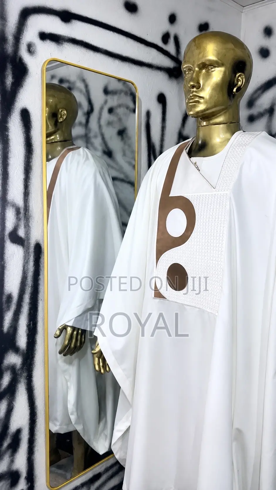 Monogram Tailor Agbada With Inner