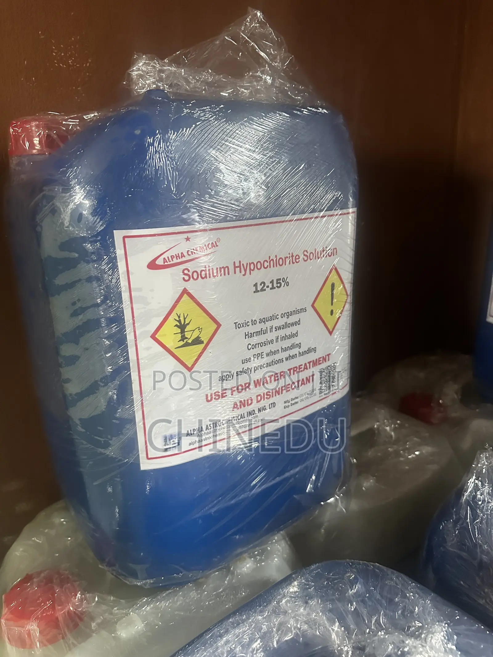 Sodium Hypochlorite Solution 12-15% 20L