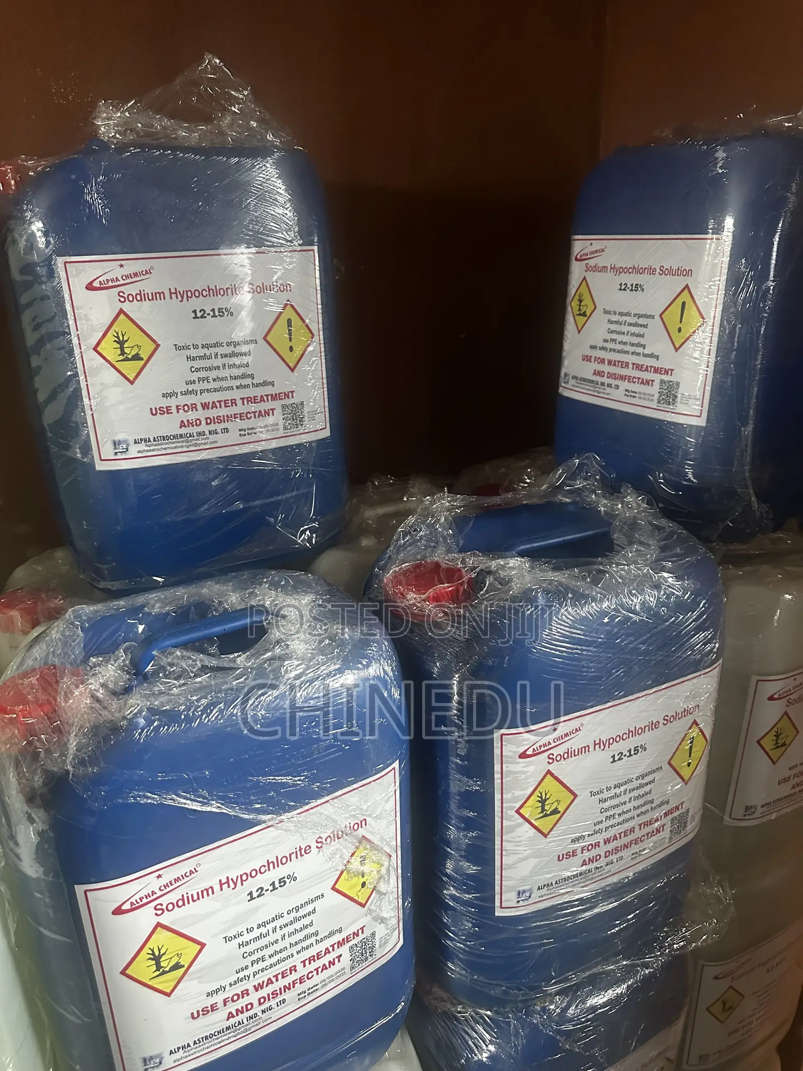 Sodium Hypochlorite Solution 12-15% 20L
