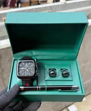 Executive Men's Gift Set – Luxury Watch, Pen Cufflinks With Gift Box