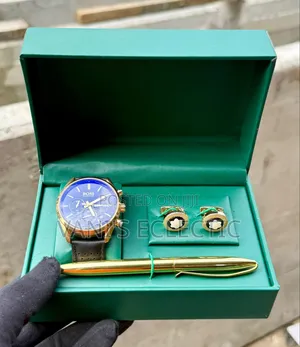 Executive Men's Gift Set – Luxury Watch, Pen Cufflinks With Gift Box