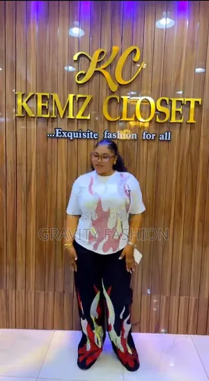 Quality Ladies 2pcs Jeans and Stone Top