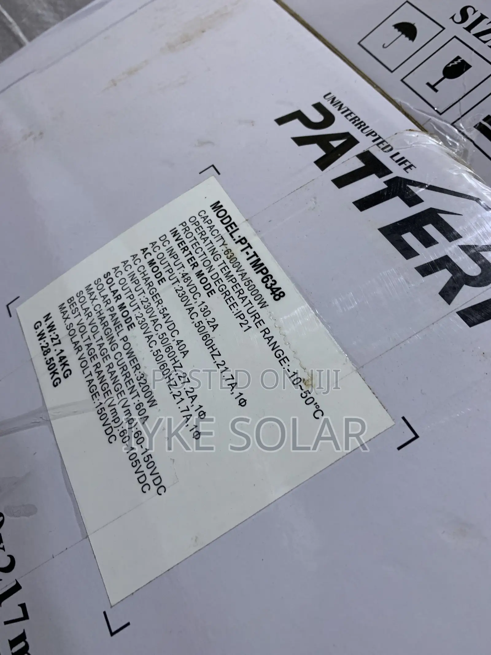 6.3kva 48v Pattern Hybrid Inverter