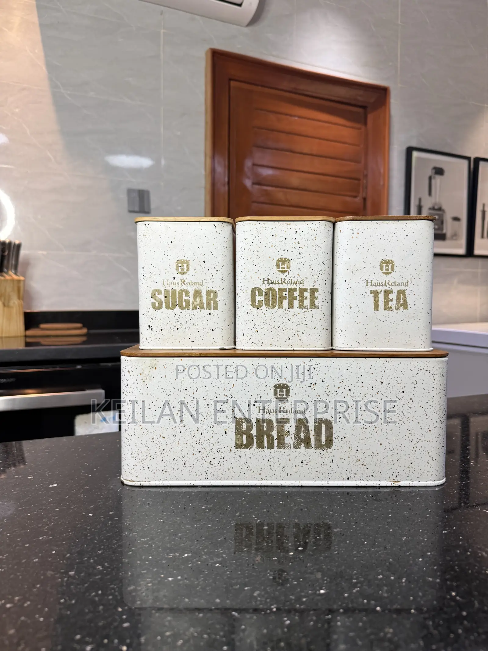 Bread , Tea, Sugar Coffee Canisters