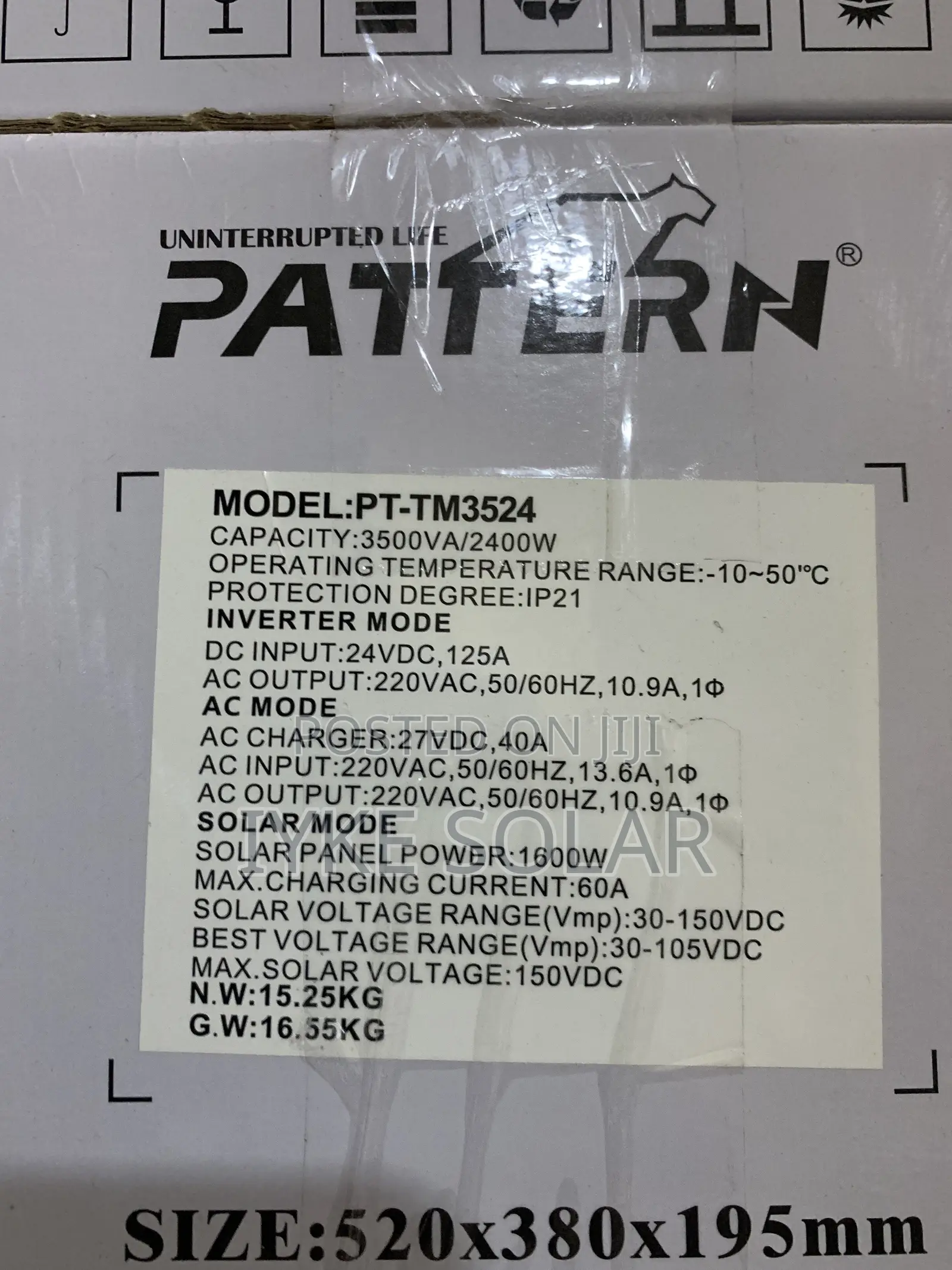 3.5kva 24v Pattern Hybrid Inverter