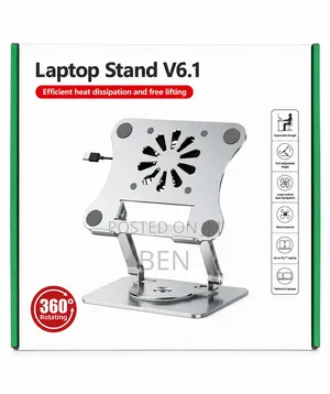 Generic 360 _Rotational Laptop Stand With Cooling Fan
