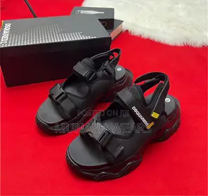 Original Dsquared Sandal 40-46 Black Leather
