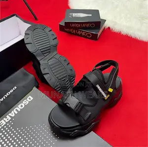 Original Dsquared Sandal 40-46 Black Leather