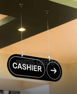 Hanging Corporate Office Tag Sign