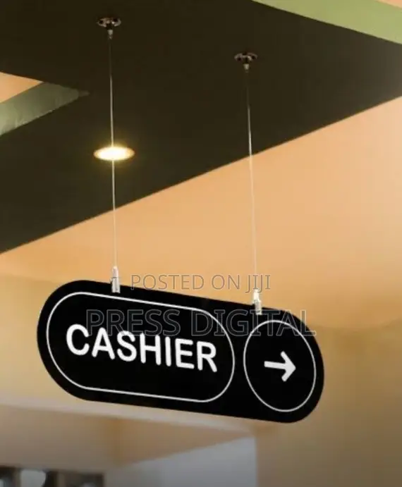 Hanging Corporate Office Tag Sign