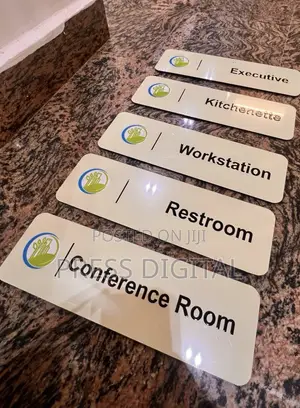 Hanging Corporate Office Tag Sign
