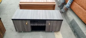 Wooden TV Stand With Shelves