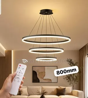 3-Tier LED Ring Chandelier