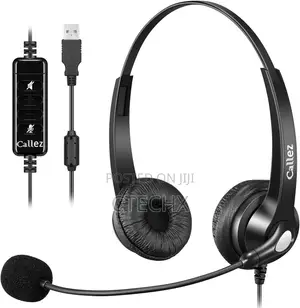 Callez USB Headset With Mic Noise Cancelling Audio Controls for PC