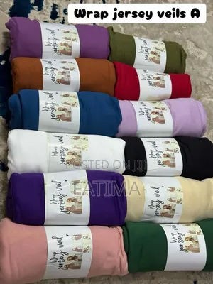 Wrap Jersey Veils in Different Colours