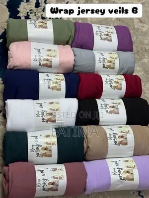Wrap Jersey Veils in Different Colours