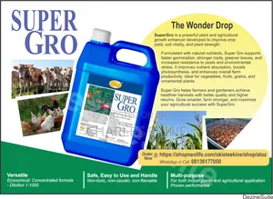 Super Gro: Organic Fertiliser for Plant Agricultural Application