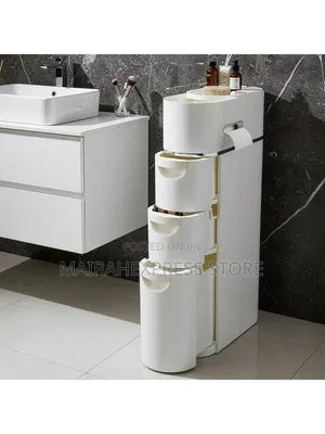 Slim Bathroom Storagewith Wheels Atm