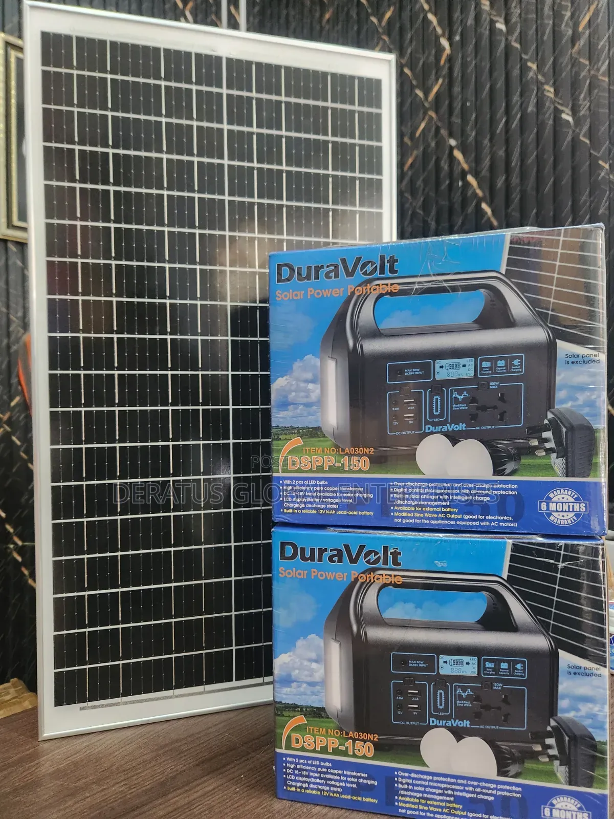 Portable Solar Generator 150W With Solar Panel