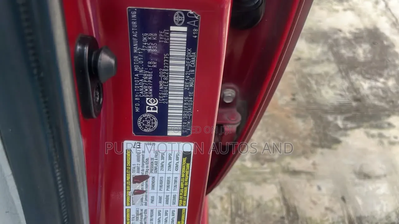 Toyota Corolla 2012 Red