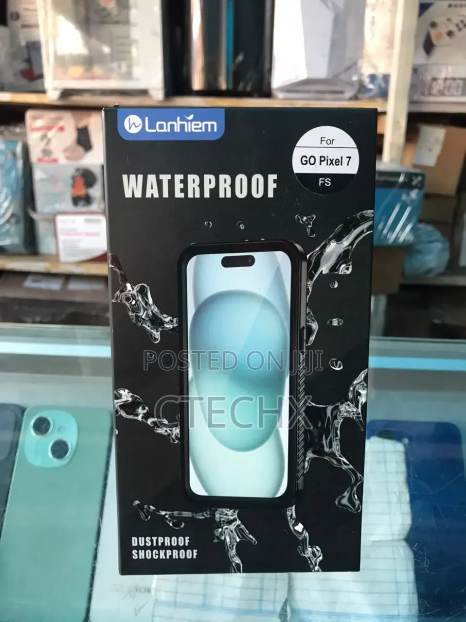 Lanhiem Pixel 7 Case, IP68 Water/Dustproof Shockproof Screen Protector